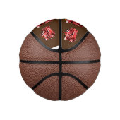 rode brandmotor olieverf, basketbal (Rechts)