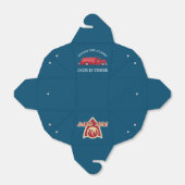 Rode  Brandweerwagen/Brandmotor Bedankdoosjes (Uitgevouwen)