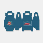 Rode Brandweerwagen/Brandmotorpartij Bedankdoosjes (Uitgevouwen)