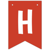 Rode Brandweerwagen Thema Gelukkige Verjaardag Vlaggetjes (Tweede vlag)