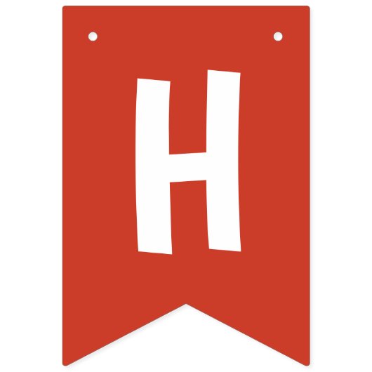 Rode Brandweerwagen Thema Gelukkige Verjaardag Vlaggetjes (Tweede vlag)