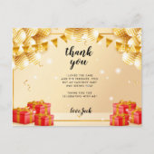 Rode brandweerwagen verjaardagsfeestje briefkaart (Voorkant)