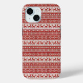 Rode Brei-Kerstmis Case-Mate iPhone Case (Achterkant)