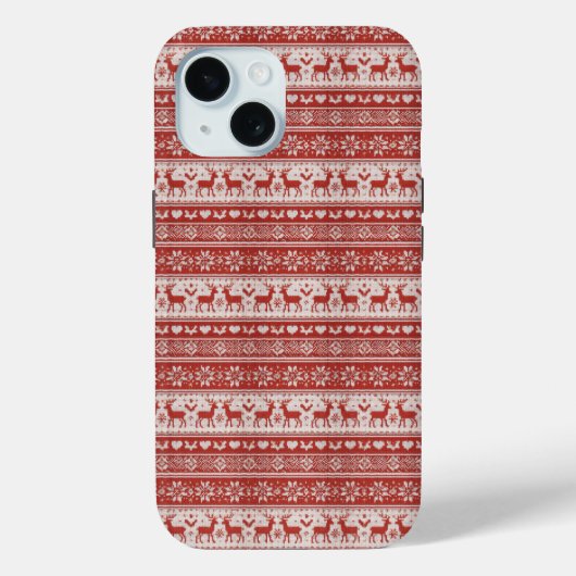 Rode Brei-Kerstmis Case-Mate iPhone Case (Achterkant)