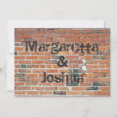 Rode  Brick Graffiti Weddenschap Kaart (Achterkant)