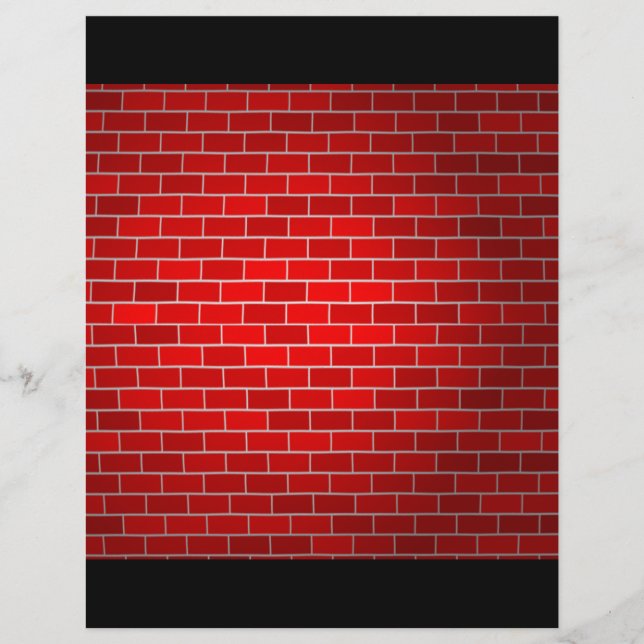 Rode brick met achtergrond voor spotlicht (Voorkant)