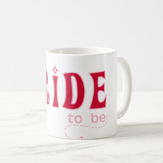 Rode bride om te worden koffiemok (Voorkant rechts)