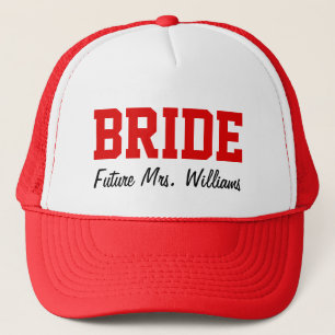 Rode bride Pet, bride-naar-moet-bachelorette Trucker Pet
