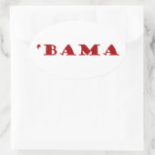 rode brief van bama ovale sticker (Tas)