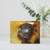 Rode Briefkaart met rode rode luis (Staand voorkant)
