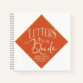 Rode brieven aan de bruid Bachelorette gastenboek Notitieboek