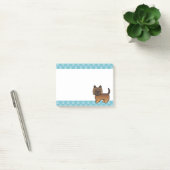 Rode Brindle Cairn Terrier Cartoon Hond Tekening Post-it® Notes (Kantoor)