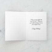  rode Bronze witte rozen Floral van zaterdag Kaart (Binnen)