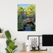 Rode brug afdrukken poster (Thuiskantoor)