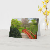 Rode brug blanco kaart (Gele Bloem)