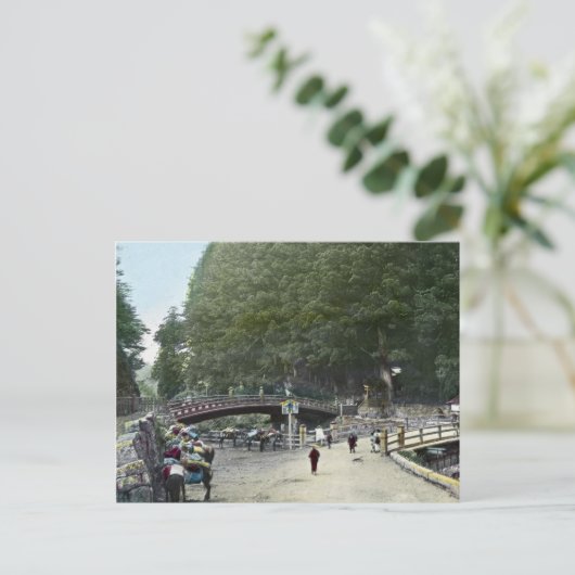  Rode Brug Tokio Japan Briefkaart (Staand voorkant)