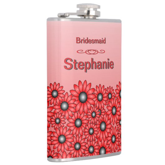 Rode bruidsmeisje fles Verlicht je bruilo Heupfles (Rechts)