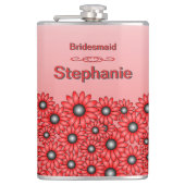 Rode bruidsmeisje fles Verlicht je bruilo Heupfles (Voorkant)