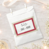 Rode bruiloft bedankzakje (Geknipt)
