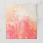 Rode bruiloft. Herfst zitkaart. Waterverf herfst Plaatskaartje (Buitenkant ongevouwen)