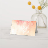 Rode bruiloft. Herfst zitkaart. Waterverf herfst Plaatskaartje (Achterkant)