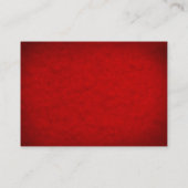 Rode bruiloft informatiekaartje (Achterkant)