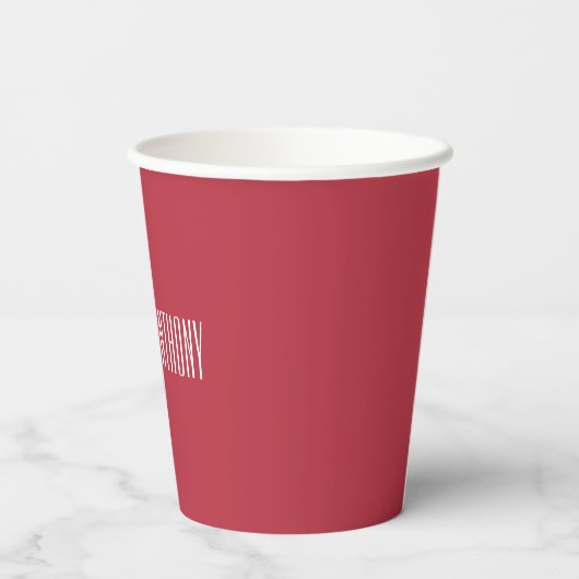 Rode bruiloft papieren bekers (Achterkant)