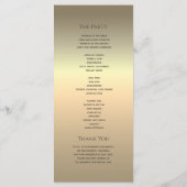 Rode bruiloft programmakaart (Achterkant)