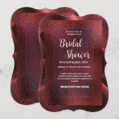 Rode Bruiloftsfeest Uitnodiging (Voorkant / Achterkant)