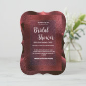 Rode Bruiloftsfeest Uitnodiging (Staand voorkant)