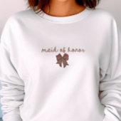 Rode + Bruin Geruit Strik MAID OF HONOR Trui