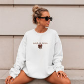 Rode + Bruin Geruit Strik MAID OF HONOR Trui