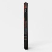 Rode-bruine abstracte IPhone-draagtas Case-Mate iPhone Case (Achterkant/links)