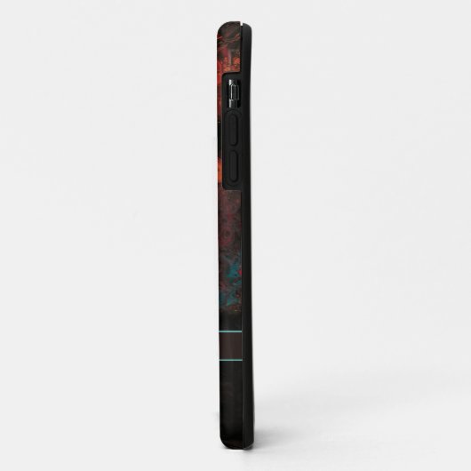 Rode-bruine abstracte IPhone-draagtas Case-Mate iPhone Case (Achterkant/links)