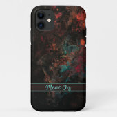 Rode-bruine abstracte IPhone-draagtas Case-Mate iPhone Case (Achterkant)