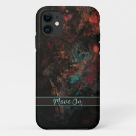 Rode-bruine abstracte IPhone-draagtas Case-Mate iPhone Case