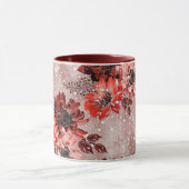 Rode, bruine bloemen. mok (Midden)