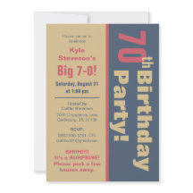 Rode, bruine en grijze 70e verjaardag