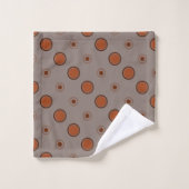 Rode, bruine en Roest stippen Bad Handdoek (Wasdoekje)