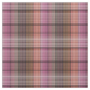 Rode bruine tartan stof