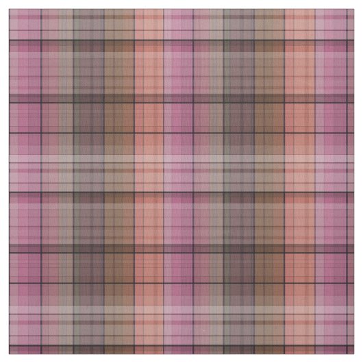 Rode bruine tartan stof (Swatch)