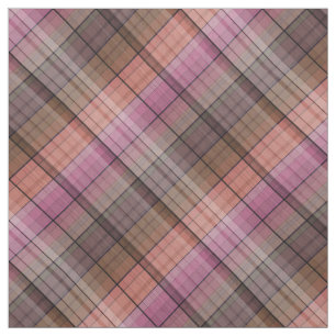 Rode bruine tartan stof
