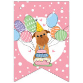 Rode Brusselse Griffon Hond Verjaardag Vlaggetjes (Eerste vlag)