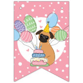 Rode Brusselse Griffon Hond Verjaardag Vlaggetjes (Eerste vlag)