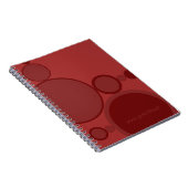 Rode bubbels abstracte techie ondersteuning: Je he Notitieboek (Rechterzijde)