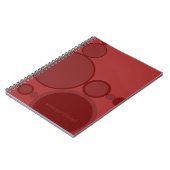 Rode bubbels abstracte techie ondersteuning: Je he Notitieboek (Linkerzijde)