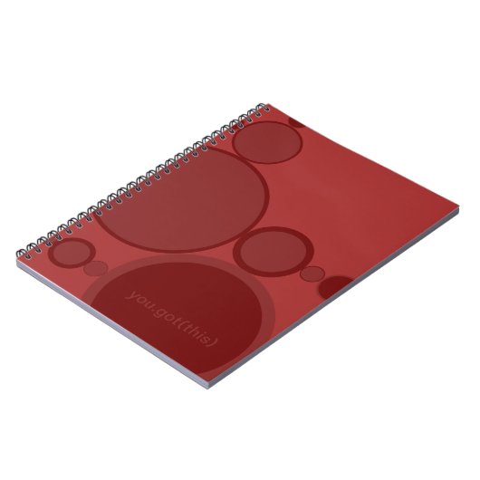 Rode bubbels abstracte techie ondersteuning: Je he Notitieboek (Linkerzijde)