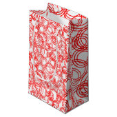 Rode bubels klein cadeauzakje (Voorkant Gekanteld)