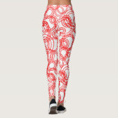 Rode bubels leggings (Achterkant)