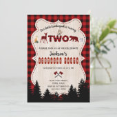 Rode Buffalo Bosdieren Jongens Verjaardag Kaart (Staand voorkant)